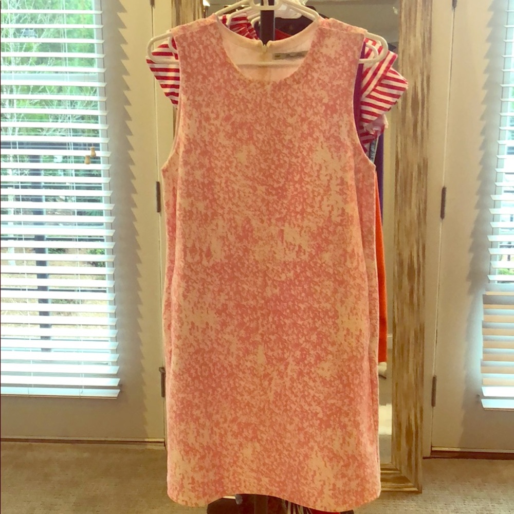 Pink and white dress from Zara